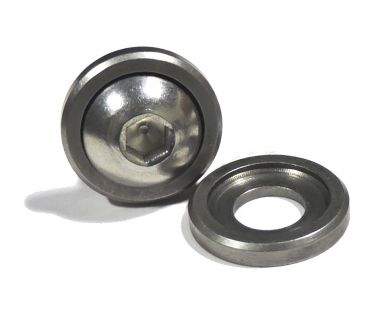 .250'' OD Washer SS w/Button Head 1/4"-20 x 1"  Bolt (5pk)